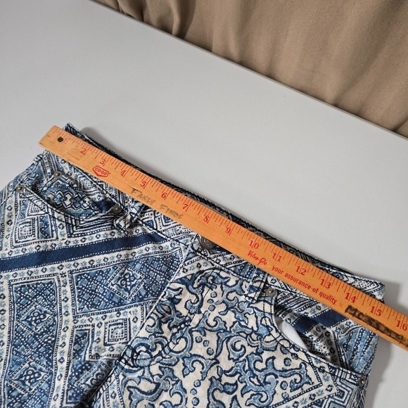 Denim Supply Ralph Lauren Jeans Womens 28 Blue Skinny Ankle Zip Aztec Boho Y2K - Picture 7 of 13